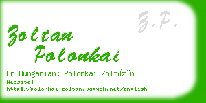 zoltan polonkai business card